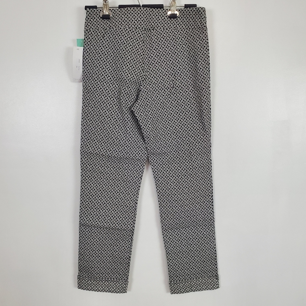 Margaret M for Stitchfix Karina printed cuff knit straight leg pant large - Picture 2 of 6